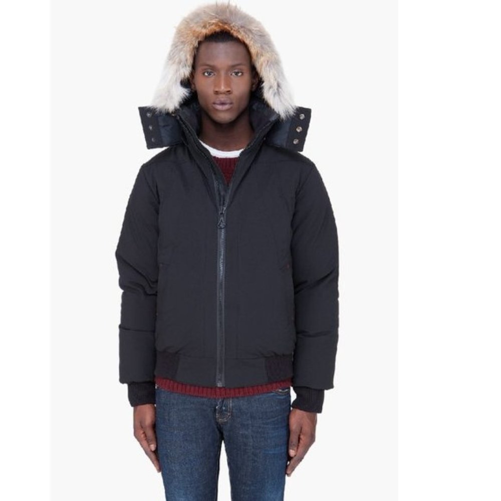 CMFR Oxton Coyote Fur Trim Bomber Jacket